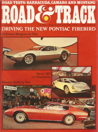 ROAD & TRACK 1967 MAR - MUSTANG vs. CUDA vs. CAMARO